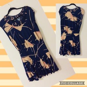 Leifnotes Anthropologie Purple Cotton Beach Dress